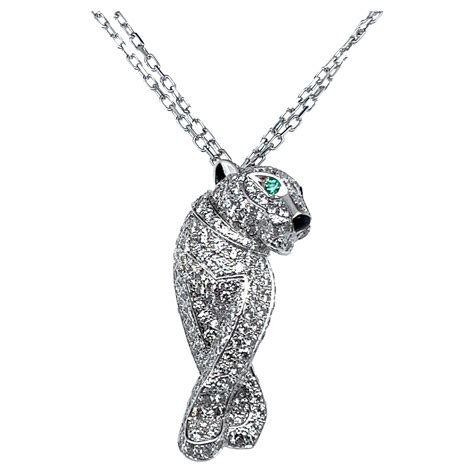 cartier panther necklace dupe|cartier vintage panthere necklace.